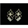 Image 1 : GOLD & DIAMOND DROP EARRINGS