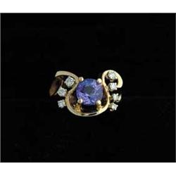TANZANITE & DIAMOND RING
