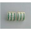 Image 1 : EMERALD & DIAMOND EARRINGS