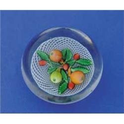 ANTIQUE ST. LOUIS FRUIT BOUQUET PAPERWEIGHT