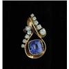Image 1 : DIAMOND & TANZANITE PENDANT