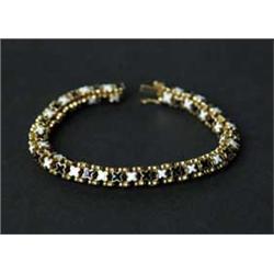 18KT GOLD & ENAMEL BRACELET