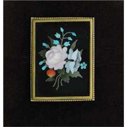 PIETRA DURA PENDANT/BROOCH