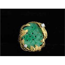 18KT JADE RING