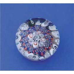 NEW ENGLAND GLASS CO. MILLEFIORI PAPERWEIGHT