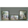 Image 1 : SET OF THREE FRENCH ENAMEL MINIATURE PLAQUES