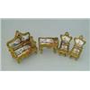 Image 1 : MINIATURE ENAMELED PARLOR SET