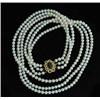 Image 1 : THREE STRAND CULTURED PEARL NECKLACE