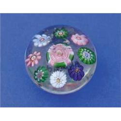 CLICHY MINIATURE MILLEFIORI PAPERWEIGHT