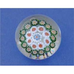 BACCARAT MINIATURE CONCENTRIC PAPERWEIGHT