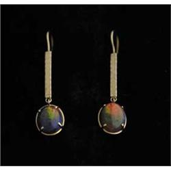 BLACK OPAL EARRINGS