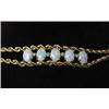 Image 1 : 14KT OPAL & DIAMOND BRACELET