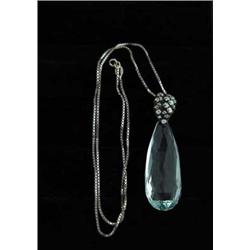 ANTIQUE AQUAMARINE PENDANT