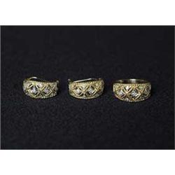 GOLD & DIAMOND RING & EARRINGS