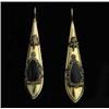 Image 1 : GEORGIAN GOLD & TORTOISE SHELL EARRINGS