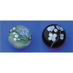TWO ORIENT & FLUME PAPERWEIGHTS