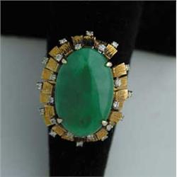 JADE & DIAMOND RING