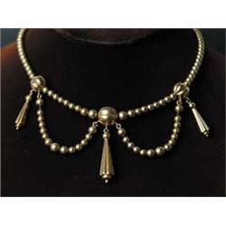 14KT GOLD BEAD NECKLACE