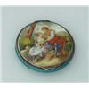 Image 1 : SMALL ENAMEL ON SILVER BOX