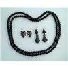 Image 1 : FOUR PIECES OF JET JEWELRY