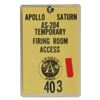 Image 1 : Jack King's Apollo 5 Access Badge
