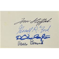 Apollo-Soyuz and President Ford Signed Cover and Card