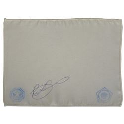 Mir Flown Silk Cloth and Signed Crew Photo