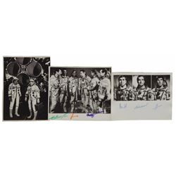 Soyuz and Mir Crew Set of (3) Signed Photographs