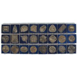 Alan Bean's Collection of (24) ISS Robbins Medals