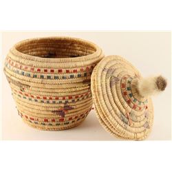 Northwest Coast Lidded Basket