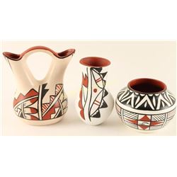 Lot of 3 Acoma Pots