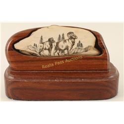 Scrimshawed Mastadon Tusk