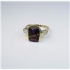 Image 1 : Elegant Fine Purple Rhodolite Garnet Ring