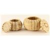 Image 2 : Lot of 2 Pine Needle Baskets