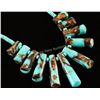 Image 2 : Navajo Turquoise Copper Infused Fringe Necklace