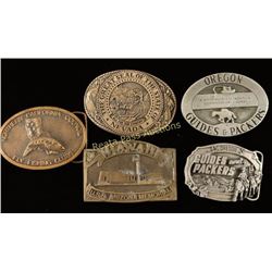Lot of 5 Belt Buckles