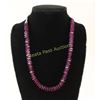 Image 1 : Purple Turquoise Heishi Necklace