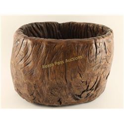 Faux Wood Pot