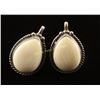 Image 1 : Native American Design Sterling & Stone Earrings