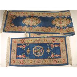 Lot of 2 Wool Chinese Rugs