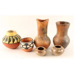 Lot of 6 Small Navajo Pots