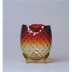 AMBERINA EGG SHAPED VASE