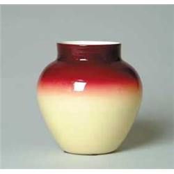WHEELING PEACH BLOW VASE