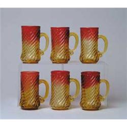 SIX AMBERINA MUGS