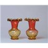 Image 1 : PAIR OF AMBERINA VASES