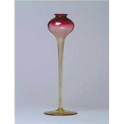 LIBBEY AMBERINA BUD VASE