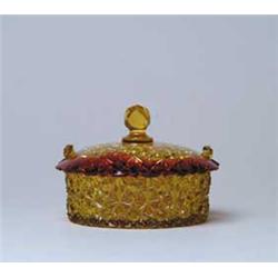 COVERED AMBERINA DISH