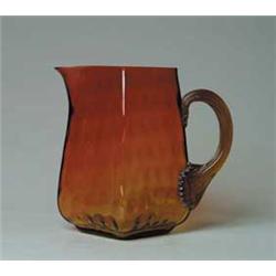 VICTORIAN SQUARE AMBERINA WATER PITCHER