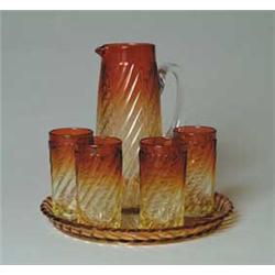 BACCARAT AMBERINA WATER SET