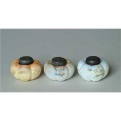 THREE MT. WASHINGTON SALT SHAKERS. 